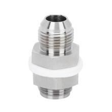 Adattatore per tappo di scarico ritorno olio per coppa olio turbo, raccordo maschio svasato a tubo NPT in alluminio dritto senza saldature, ad alte