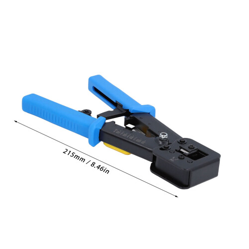 RJ45 Pass-Through Crimp Tool CAT6/5E, Steel, Blue 1