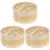 3Sets Beige Bamboe Keuken Steamer Duurzaam & 2