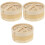 3Sets Beige Bamboe Keuken Steamer Duurzaam & 3
