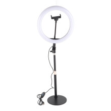 Adjustable Halo Light For Content Creators, Sturdy Desktop Design Ensures Brighter Illumination, Soft Fill Lamp With Evenly Distributed Light,