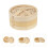 3Sets Beige Bamboe Keuken Steamer Duurzaam & 9