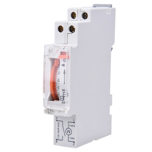 Multi-Function Time Relay with Microcomputer Control, Wide Range Delay Setting for Day Cycles, AC220V50/60Hz Programmable Din Rail Timer, Electronic 2