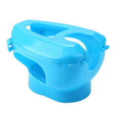 Plastic Pigeon Feed Holder Fixed Mount for Injection Feeding Birds (Blue)
