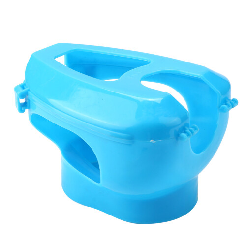 Plastic Pigeon Feed Holder Fixed Mount for Injection Feeding Birds (Blue)