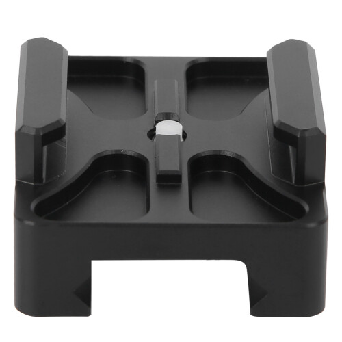 Camera Quick Release Plate Grooved Rubber Pad Sturdy Aluminum Alloy Construction Compact Size For Gimbal Monopod Stabilizer Mounting 2