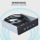 Front Accessible USB Hub SuperSpeed USB3.0, High Speed Data Transfer Rate Double Shielding Plug And Play for Windows PC Metal Front Panel5.25" Bay 6