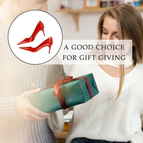 Γόβες Slip On για γυναίκες, Κλειστά τακούνια με τακούνι στιλέτο 8cm, Κομψές γόβες, 2
