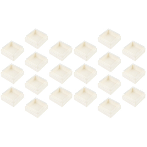 20St Draagbare Witte Cakebox Met Voor En Snacks 1