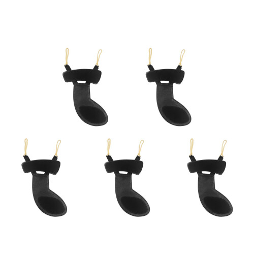5Pcs Violin Shoulder Pad Black 1/4 1/2 Size Comfortable Rest