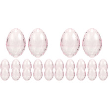 24Pièces Boîtes Remplissables Œuf Rose Pour Cadeaux