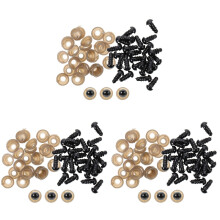 3Sets Safety Plastic Craft Eyes for DIY Doll Making and Toy Decor