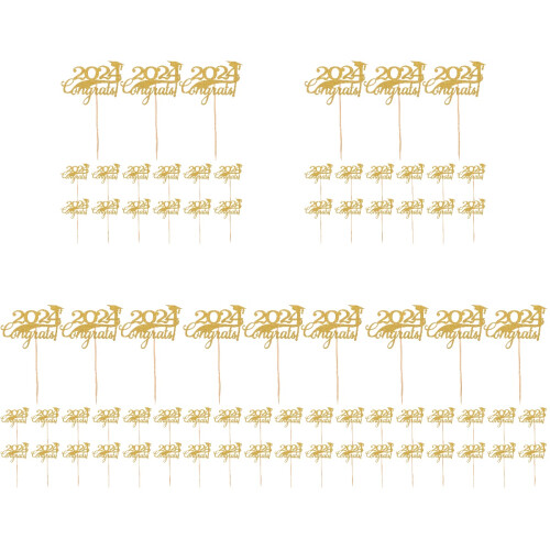 75Pièces Décor Papier Pour Cupcakes Graduation 2024
