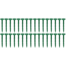 300Pcs Green Plastic Lawn Pegs for Garden Cloth Fixing and Camping