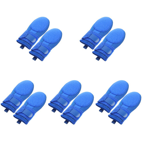 5Pcs Multipurpose Blue Baseball Sliding Mitts Washable Durable Gloves