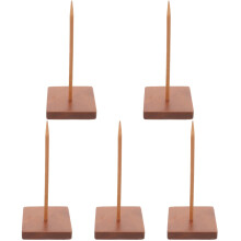 5Pièces Porte-Billets En Bois Marron Usage Polyvalent Et Stable