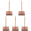 5Pièces Porte-Billets En Bois Marron Usage Polyvalent Et Stable 1