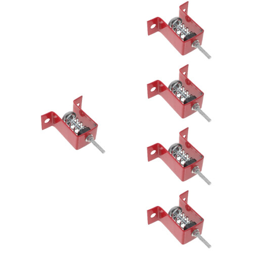 5Pcs Galvanized Steel Spring Vibration Isolator Hanger Red with Rubber