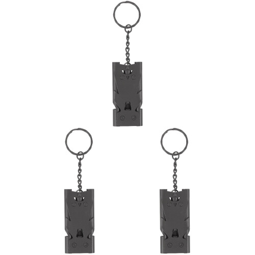3Pièces Sifflet Entraînement Oiseaux Acier Inoxydable Noir Compact