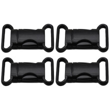 4Pcs Durable Black Metal Buckles for School Bags and Waist Belts