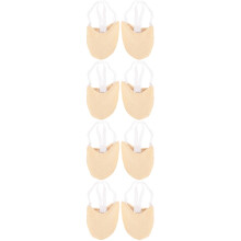 4Pairs Durable PU Golden Toe Pads Breathable Half Sole Dance Shoes