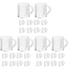 30St Miniatuur Bierbekers Transparent ABS Voor Miniatuur Scènes