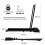 Folding Walking Pad Treadmill 1-6km/h Bluetooth 7