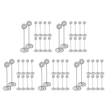 50Pcs Black Metal Photo Holder Clips for Table Cards and Memo Display