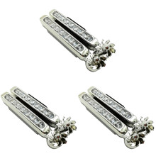 6Pcs Auto Blue Wind Power Running Lights 8- for Car Decoration