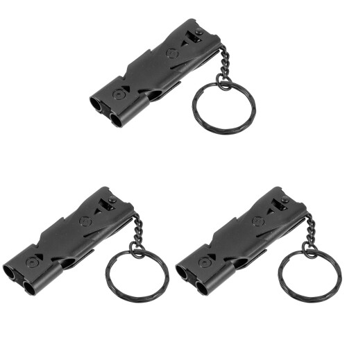 3Pièces Sifflets Acier Inoxydable Animaux Portable