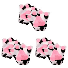 3Pairs Soft Animal Paw Gloves Cute Claw Design for Cosplay Parties