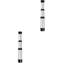 2Pièces Télescope Mode Enfant Plastique Argent Pour Découverte Et Jeux