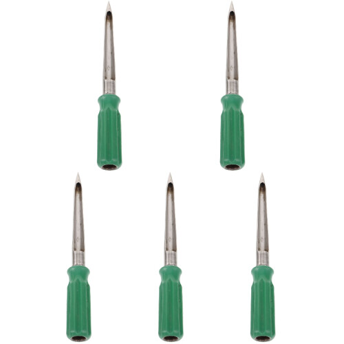 5Pcs Ergonomic Grain Sampler Soil Probe Stainless Steel ABS Silver