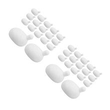 40Pcs Silicone Bubble Core Inserts White for DIY Parts