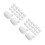 40Pcs Silicone Bubble Core Inserts White for DIY Parts 1