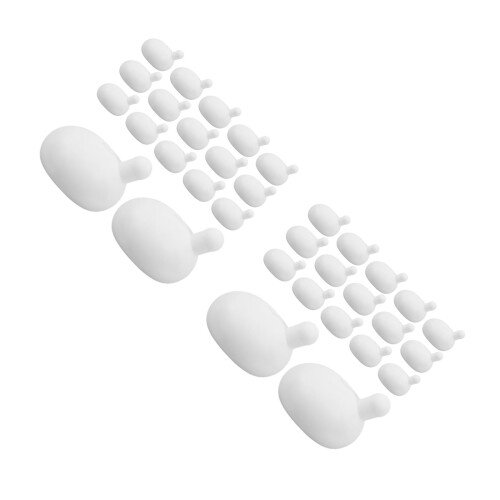 40Pcs Silicone Bubble Core Inserts White for DIY Parts