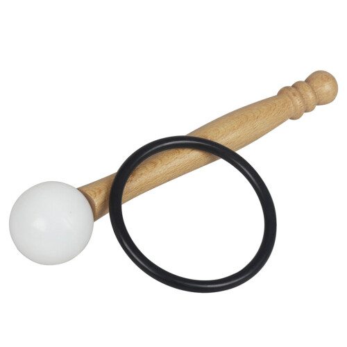 2Sets Zachte Rubber Ring Mallet Voor Singing Bowl Hout Accessoires 1