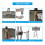 304Stainless Steel Pull-Down Kitchen Faucet with360 7