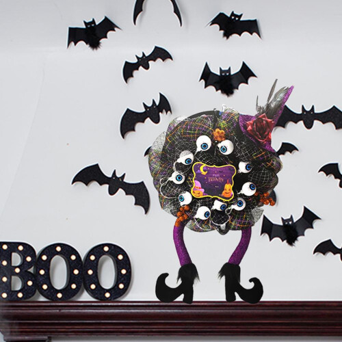 Διακοσμητικό στεφάνι για το Halloween, κατάλληλο για εσωτερική/εξωτερική διακόσμηση 2