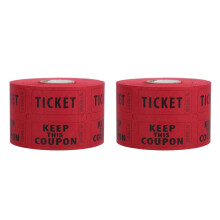 1000Pcs Red Raffle Tickets for Carnival Parties with Tear-