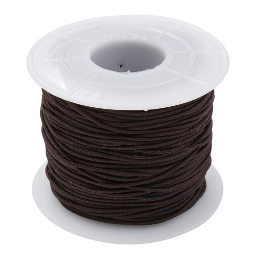 3Rolls DIY Elastic String Coffee Beads Cord for Jewelry Making Crafts 1