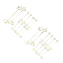 20Pcs Metal Photo Holder Clips Gold Desktop Stand for Cards and Notes