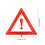 Triangle D'avertissement Pliable Plastique Rouge Pour 3