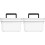 2Pcs White Portable Medicine Case Plastic Multi-Layer Storage for Home 1