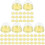 150Pcs Small Dome Moon Cake Boxes Golden Dessert Wrapping 1