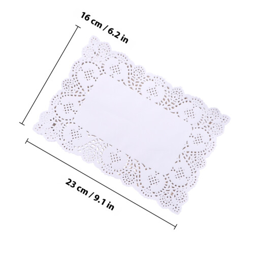 140pcs Paper Tablecloth Dessert White 2
