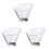 3Pcs Transparent Acrylic Salad Bowls Fruit Vegetable Serving 1