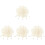 400Pcs White Plastic Cord Locks Drawstring Rope Ends for DIY Sewing 1