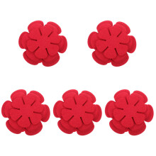 60Pcs Red Pot Protectors Nonwoven Heat-Resistant Pan Cushions for Home