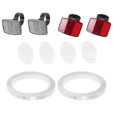 3 Sets Bicycle Reflector Safety Lamp Led Pvc